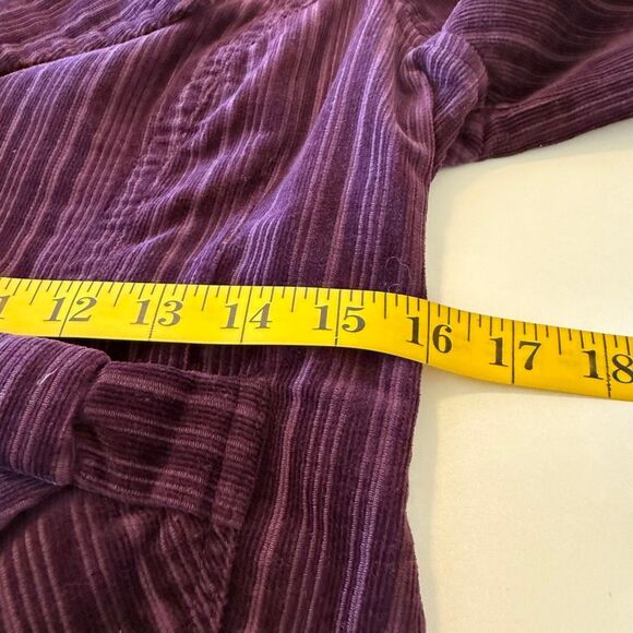Vintage Rewind Burgundy Corduroy Wide Collar Jacket Sz 6 Y2K, Preppy, Casual - Picture 6 of 10